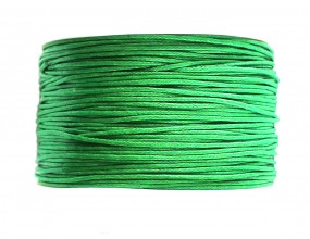 Sznurek woskowany 1 mm Zielony ciemny 5 metrów