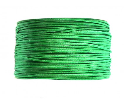 Sznurek woskowany 1 mm Zielony ciemny 5 metrów