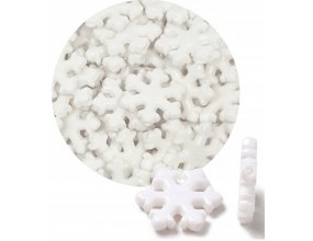 KORALIKI AKRYLOWE ŚNIEŻYNKI PŁATKI ŚNIEGU ŚWIĘTA OZDOBY 12mm 200 SZTUK