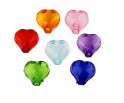 Koraliki Akrylowe "Koralik w Koraliku" Serca Serduszka 8mm Mix Kolorów 50sz
