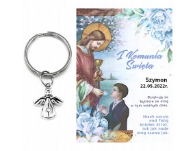 PODZIĘKOWANIE KOMUNIA ANIOŁ DLA GOŚCI BRELOK