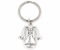 A6 Podziękowanie dla Gości Breloczek Aniołek Imię Data Chłopiec Komunia