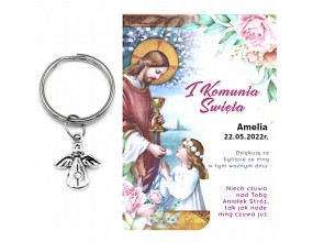PODZIĘKOWANIE KOMUNIA ANIOŁ DLA GOŚCI BRELOK