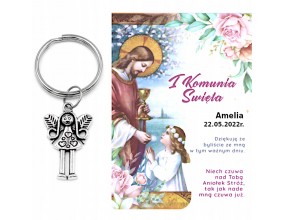 PODZIĘKOWANIE KOMUNIA ANIOŁ DLA GOŚCI BRELOK