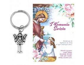 PODZIĘKOWANIE KOMUNIA ANIOŁ DLA GOŚCI BRELOK