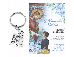 PODZIĘKOWANIE KOMUNIA ANIOŁ DLA GOŚCI BRELOK