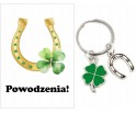 Brelok Breloczek Podziękowanie Ślub Chrzest Dzień Chłopaka Koniczyna Podkow