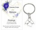 Podziękowanie dla gości brelok ANIOŁEK I KOMUNIA ŚWIĘTA IMIĘ PAMIĄTKA A21