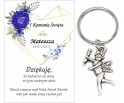 Podziękowanie dla gości brelok ANIOŁEK I KOMUNIA ŚWIĘTA IMIĘ PAMIĄTKA A19