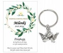 Podziękowanie dla gości brelok ANIOŁ KOMUNIA PERSONALIZACJA PAMIĄTKA A26