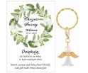 Podziękowanie dla gości CHRZEST ŚWIĘTY PAMIĄTKA BRELOCZEK BRELOK ANIOŁEK