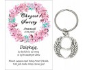 Podziękowanie dla gości CHRZEST ŚWIĘTY PAMIĄTKA BRELOCZEK BRELOK ANIOŁ A33