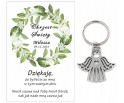 Podziękowanie dla gości CHRZEST ŚWIĘTY PAMIĄTKA BRELOCZEK BRELOK ANIOŁ A14