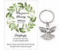 Podziękowanie dla gości CHRZEST ŚWIĘTY PAMIĄTKA BRELOCZEK BRELOK ANIOŁ A13