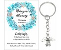A9 Podziękowanie dla gości na CHRZEST ŚWIĘTY BRELOK ANIOŁEK UPOMINEK