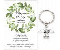 A9 Podziękowanie dla gości brelok ANIOŁEK CHRZEST PAMIĄTKA UPOMINEK