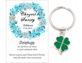 PODZIĘKOWANIE DLA GOŚCI BRELOK BRELOCZEK KONICZYNA CHRZEST CHRZCINY