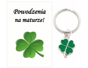 Brelok Breloczek dla Maturzysty na Maturę Koniczyna Matura Absolwent Klasa