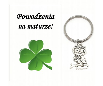 Brelok Breloczek dla Maturzysty Upominek Sowa Podziękowanie Matura Szkoła