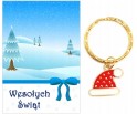 Brelok Breloczek Prezent na Święta Czapka Mikołajki Gwiazdka Klasa