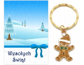 Brelok Breloczek Prezent na Święta Piernik Ciastko Mikołajki Gwiazdka Klasa