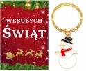 Brelok Breloczek Prezent na Święta Bałwan Mikołajki Gwiazdka Szkoła Klasa