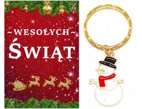 Brelok Breloczek Prezent na Święta Bałwan Mikołajki Gwiazdka Szkoła Klasa