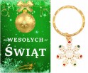 Brelok Breloczek na Święta Śnieżynka Prezent na Mikołajki Gwiazdkę Szkoła