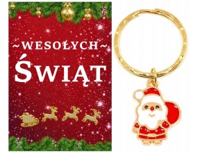 Brelok Breloczek na Święta Mikołaj Prezent na Mikołajki Gwiazdkę Szkoła
