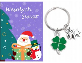 Brelok Breloczek Święta Mikołajki Prezent Wigilia Klasowa Koniczyna Słoń