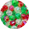 KORALIKI SZLIFOWANE OPALIZUJĄCE BŁYSZCZĄCE AKRYL MIX ŚWIĘTA 8mm 50szt