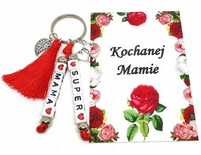 BRELOK IMIĘ NAZWA NAPIS DZIEŃ MATKI MAMA DLA MAMY PREZENT