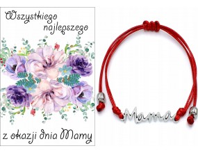 BRANSOLETKA NA RĘKĘ MAMA DZIEŃ MATKI PREZENT DLA MAMY UPOMINEK