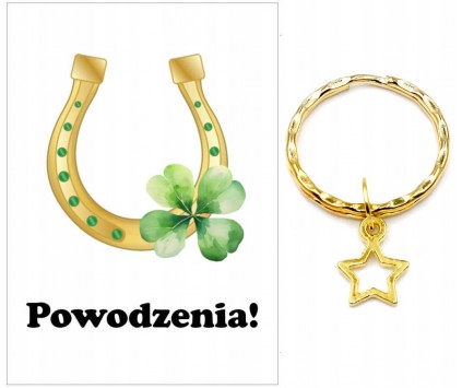 Brelok Gwiazdka Złoty Podziękowanie Szkoła Ślub Chrzest Rocznica Powodzenia