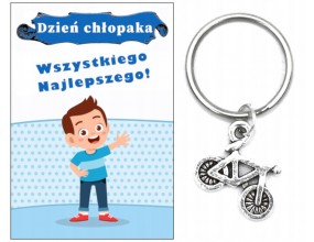 Brelok Breloczek ROWER ROWERYK Prezent Dzień Chłopaka Pasowanie Ucznia