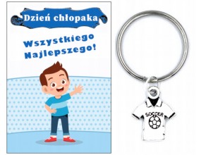Brelok Breloczek KOSZULKA PIŁKARSKA Prezent Dzień Chłopaka Pasowanie Ucznia