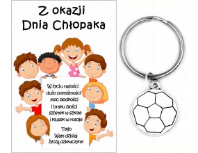 Brelok Breloczek Piłka Nożna Piłeczka Prezent Dzień Chłopaka Pasowanie