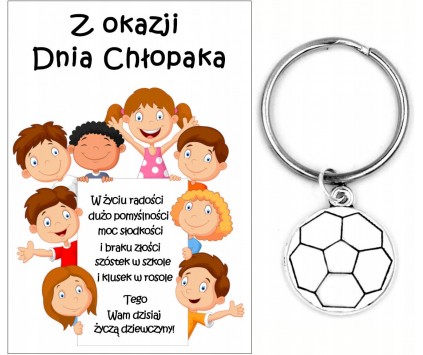 Brelok Breloczek Piłka Nożna Piłeczka Prezent Dzień Chłopaka Pasowanie