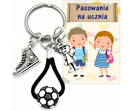 BRELOCZEK BRELOK PIŁKA PREZENT NA DZIEŃ CHŁOPAKA PRZEDSZKOLAKA pasowanie