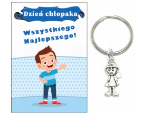 Brelok Breloczek Chłopiec Prezent Dzień Chłopaka Pasowanie Upominek Szkoła