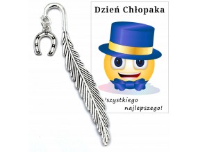 ZAKŁADKA DO ZESZYTU KSIĄŻKI DZIEŃ CHŁOPAKA PASOWANIE PODKOWA PREZENT