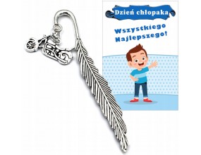 ZAKŁADKA DO ZESZYTU KSIĄŻKI DZIEŃ CHŁOPAKA PASOWANIE MOTOR PREZENT