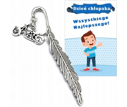 ZAKŁADKA DO ZESZYTU KSIĄŻKI DZIEŃ CHŁOPAKA PASOWANIE MOTOR PREZENT