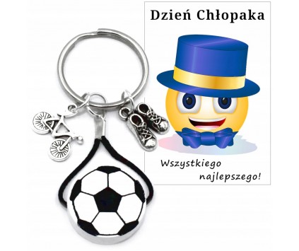 BRELOK PIŁKA PREZENT DZIEŃ CHŁOPAKA PASOWANIE NA UCZNIA SZKOŁA UCZEŃ KLASA