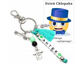 BRELOK IMIE PREZENT DZIEŃ CHŁOPAKA PASOWANIE NA UCZNIA SZKOŁA UCZEŃ KLASA