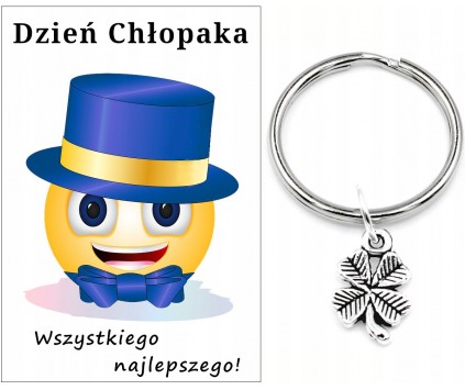 Brelok Breloczek Prezent Dzień Chłopaka Pasowanie Klasa Szkoła Koniczyna