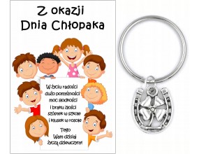 Brelok Breloczek Prezent Dzień Chłopaka Pasowanie Klasa Szkoła Podkowa