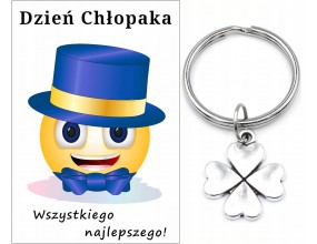 Brelok Breloczek Dzień Chłopaka Pasowanie Prezent Klasa Szkoła Koniczyna