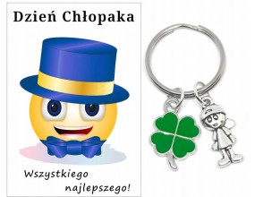 Brelok Breloczek Prezent Dzień Chłopaka Koniczyna Chłopiec Kolega Upominek