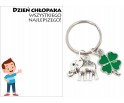 Brelok Breloczek Prezent Dzień Chłopaka Koniczyna Słoń Upominek Uczeń